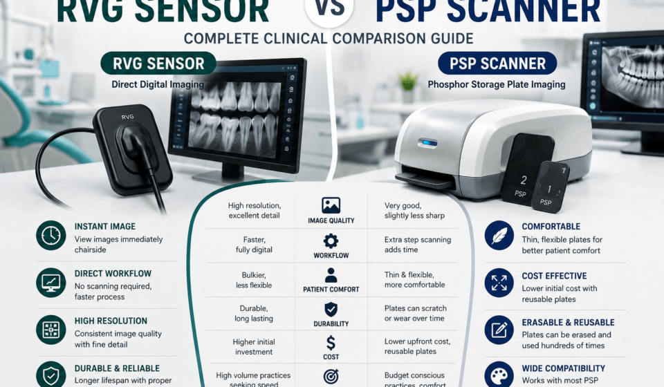 RVG Sensor vs PSP Scanner